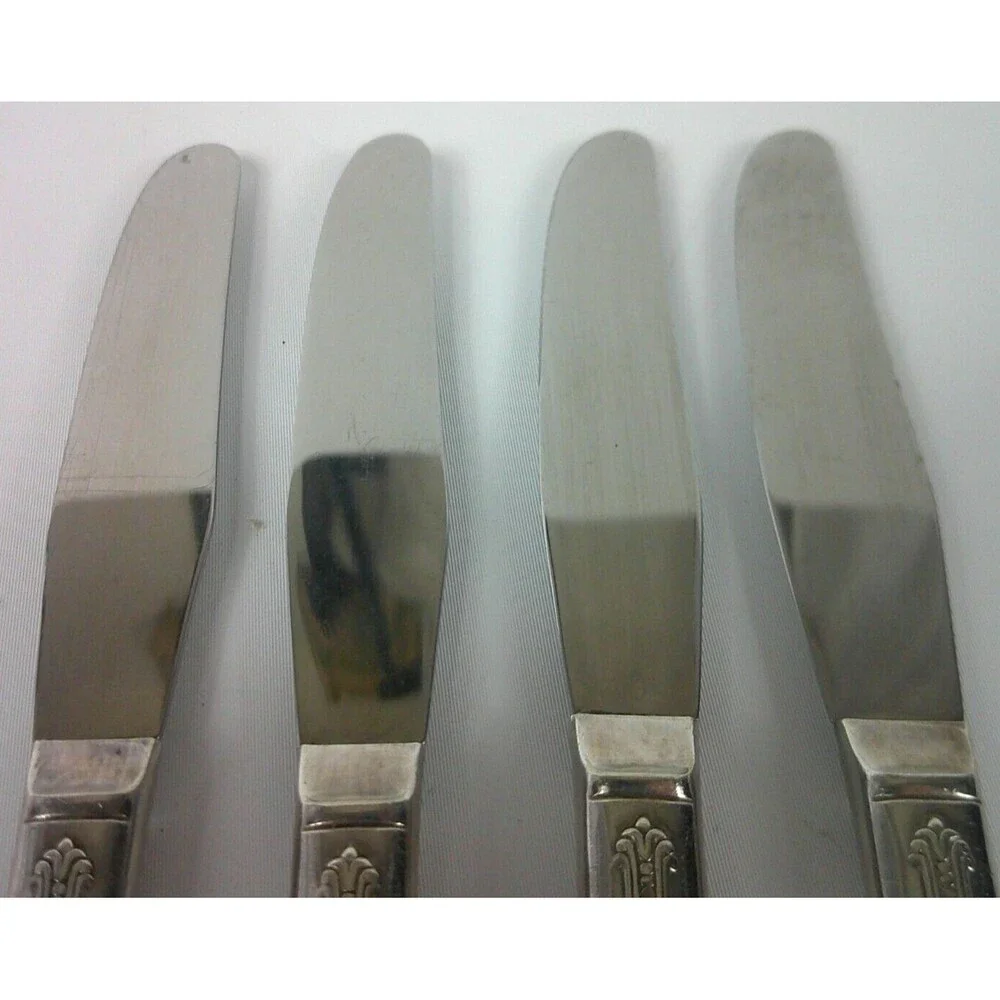 WM Rogers Reflection 1939 Silverplate Dinner Knife Knives Flatware Lot of 4
